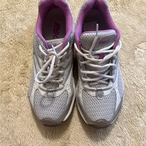 Ryka Women's Light Gray and Pink Sneakers